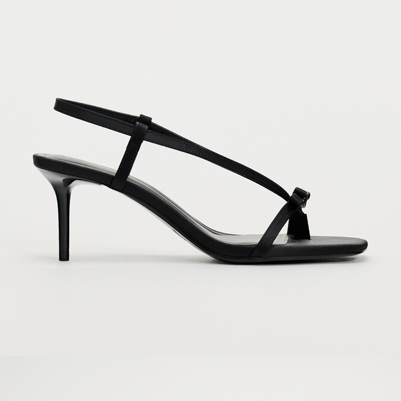 ZARA Satin Sandals Sz 8.5 - Picture 5 of 9